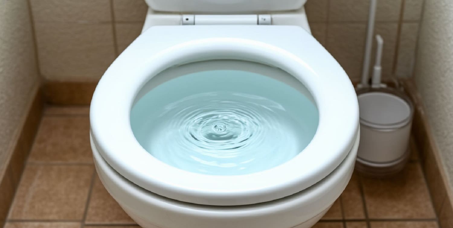девочкой воду из унитаза