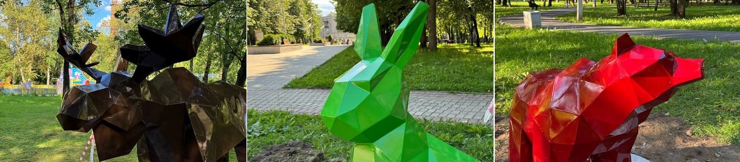 Полигональные скульптуры в Череповце
