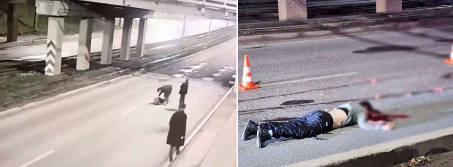 Видео падения женщины с моста в Череповце