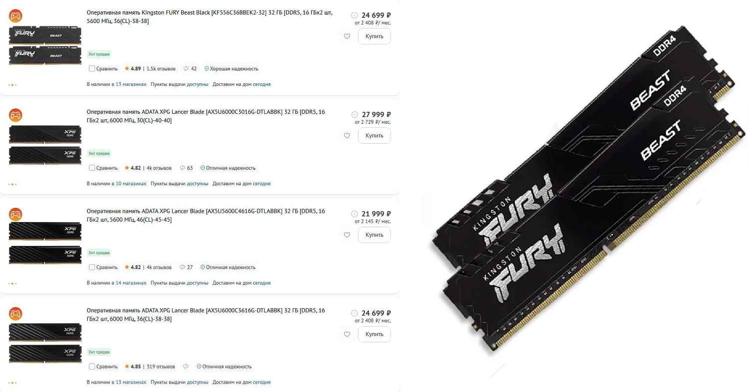 цены на SSD и DDR