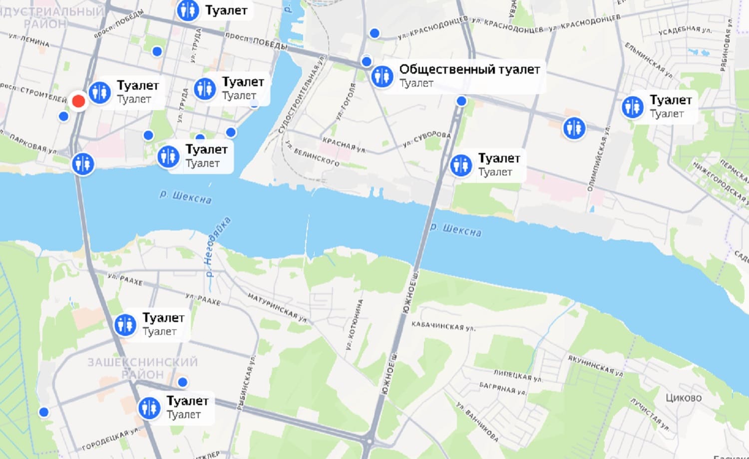 Общественных туалетов в Череповце стало больше