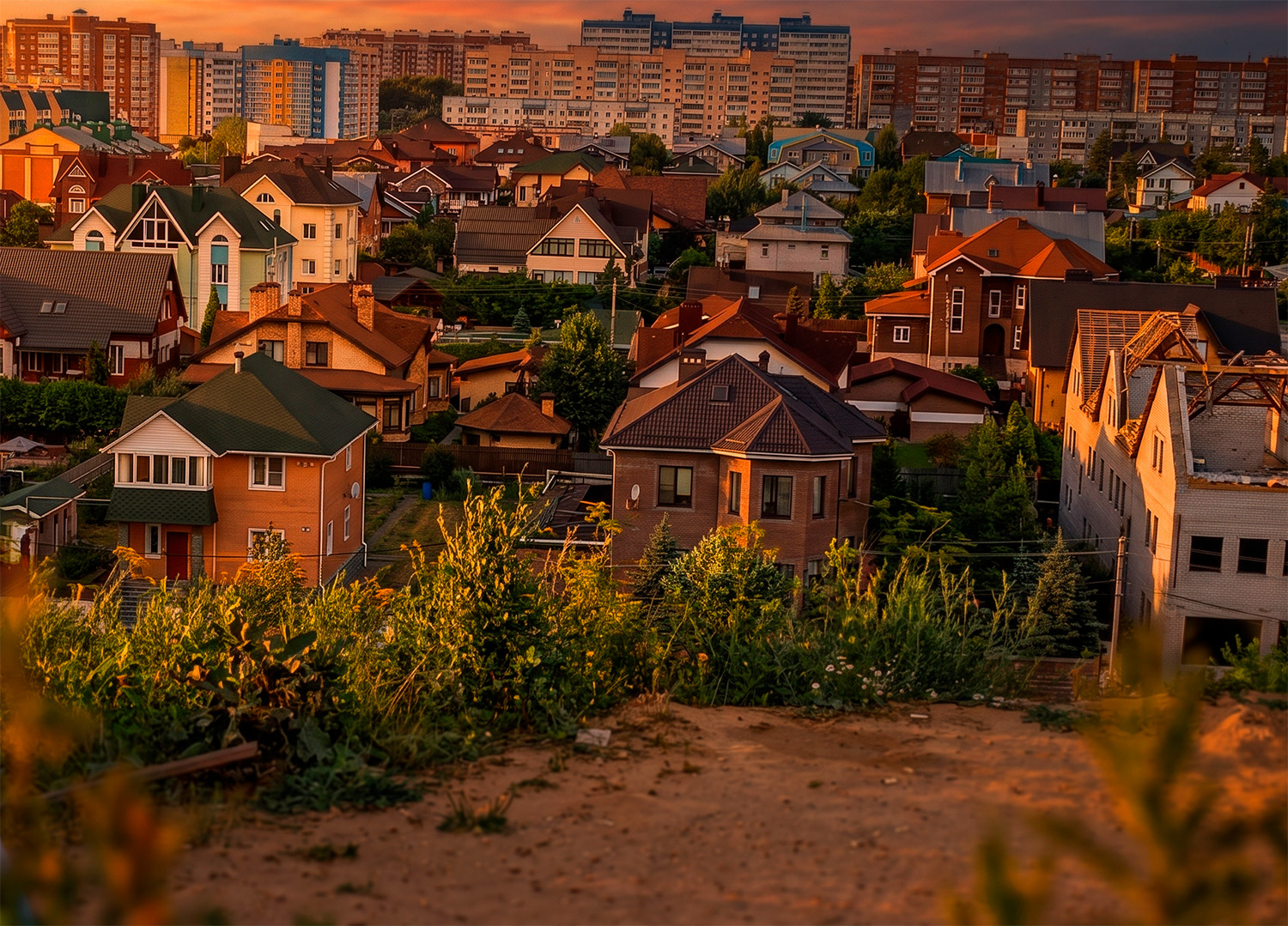 Гритинская горка и вид с нее