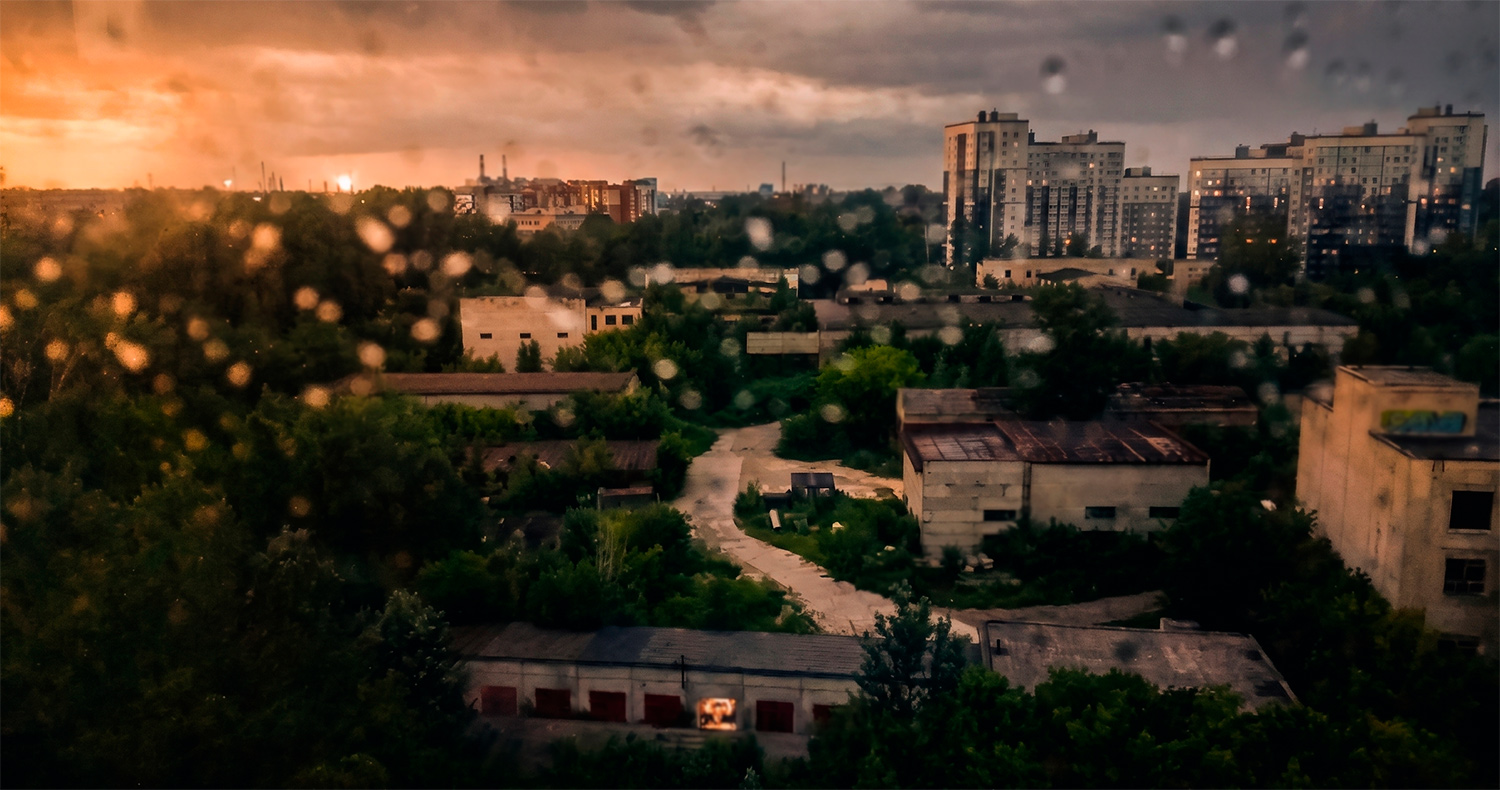 Череповец в дождь