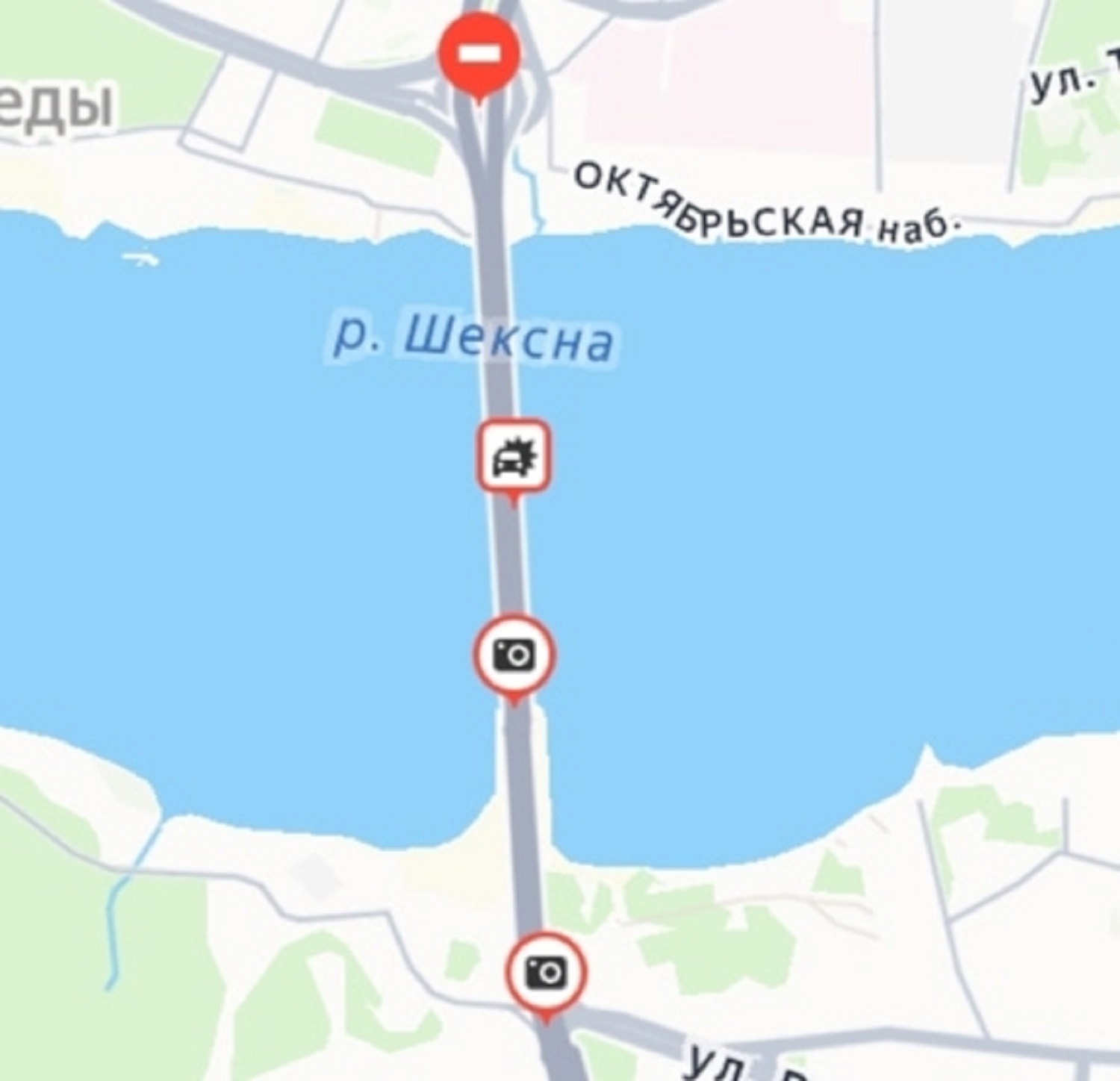 Октябрьский мост в Череповце парализован